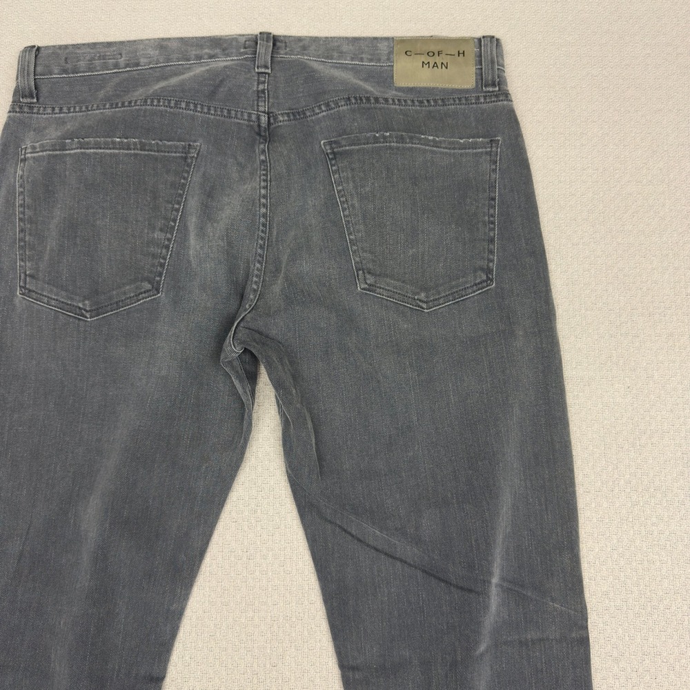 Citizens of Humanity Jeans Mens 36x34 Gray Core Straight Fit Denim Made in USA - Picture 4 of 13